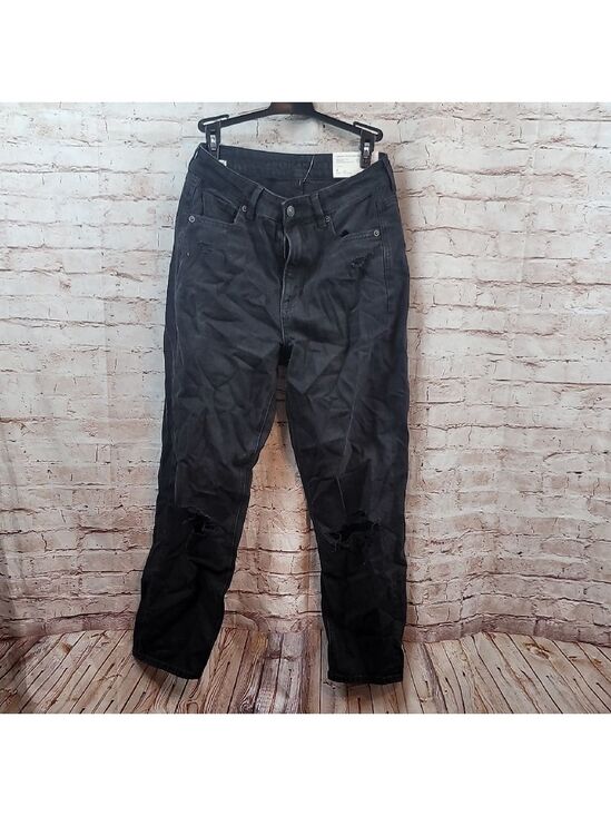 American Eagle Outfitters Denim - American eagle black mom jeans 4 long new nwt
